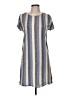Truself Stripes Gray Blue Casual Dress Size M - photo 1
