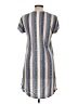 Truself Stripes Gray Blue Casual Dress Size M - photo 2