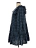 Madewell Plaid Blue Casual Dress Size XL - photo 5