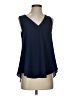 Shein Blue Sleeveless T-Shirt Size 4 - photo 1