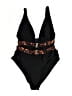 Fox + Royal Graphic Black One Piece Swimsuit Size XS - photo 1