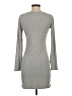 BP. Solid Gray Casual Dress Size S - photo 2