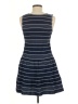 Max Studio Stripes Blue Casual Dress Size M - photo 2