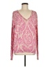 Assorted Brands 100% Cotton Paisley Pink Pullover Sweater Size M - photo 1