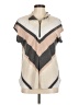 Vintage Rose Chevron-herringbone Gray Short Sleeve Blouse Size M - photo 1