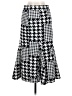 Shein 100% Polyester Houndstooth Black Casual Skirt Size 8 - 10 - photo 2