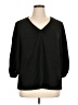Max Studio Black 3/4 Sleeve T-Shirt Size 1X - photo 1