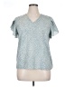 Shein 100% Polyester Teal Short Sleeve Blouse Size XL - photo 1