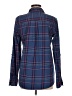 Magellan's 100% Cotton Plaid Blue Long Sleeve Button-Down Shirt Size M - photo 2