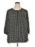 Not Your Daughter's Jeans 100% Polyester Black 3/4 Sleeve Blouse Size 2X - photo 1
