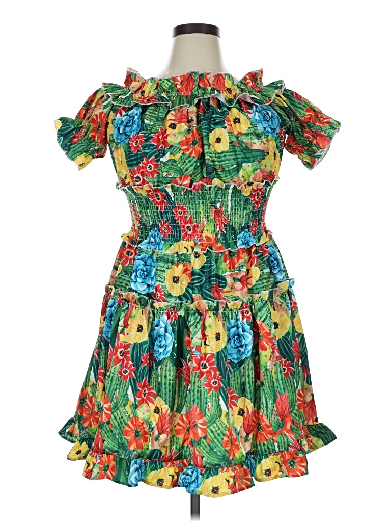 Pre-owned Assorted Brands Cocktail Dress In Green