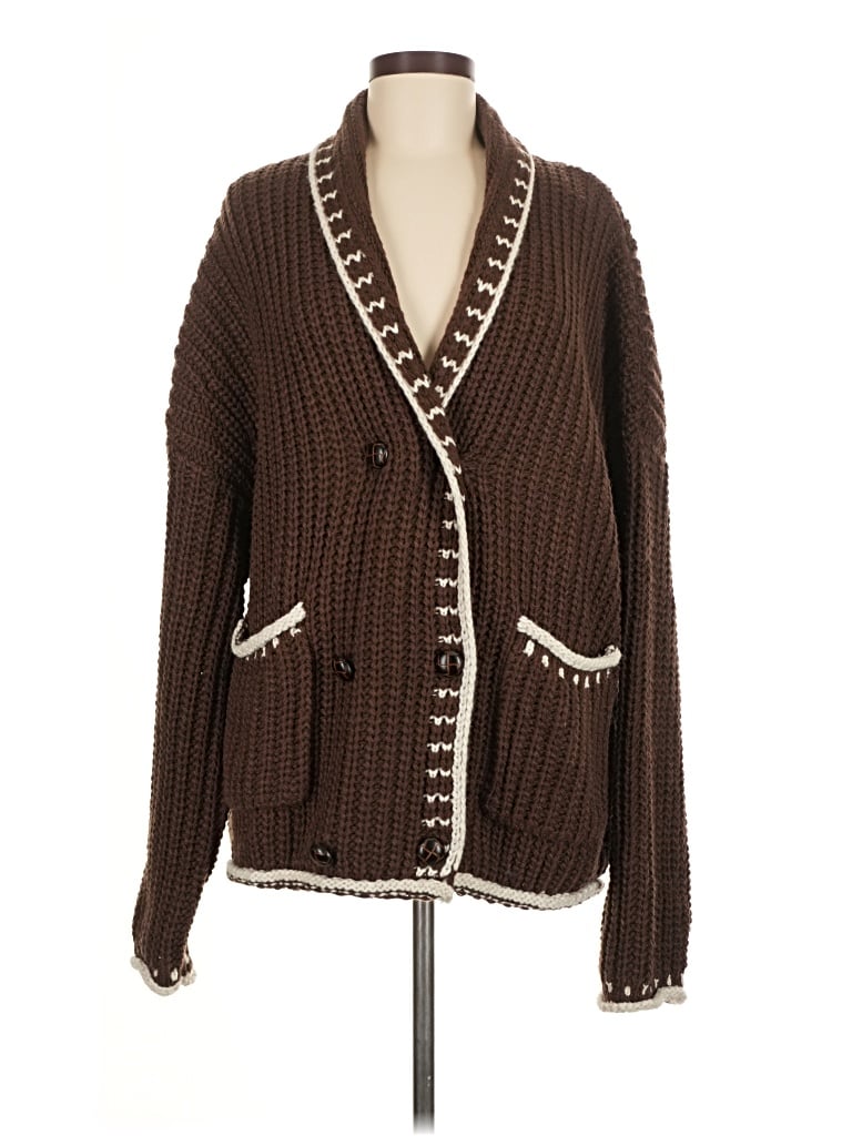 Pre-owned Urban Daizy Cardigan Sweater In Brown