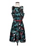 Elle Print Teal Cocktail Dress Size S - photo 1