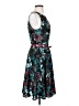 Elle Print Teal Cocktail Dress Size S - photo 4