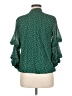 Ember 100% Polyester Green 3/4 Sleeve Blouse Size M - photo 2