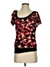 Wrapper Black Red Short Sleeve Top Size S - photo 1