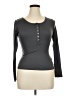 Shein Gray Long Sleeve Henley Size L - photo 1