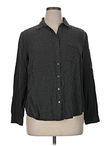Ann Taylor LOFT Outlet Long Sleeve Button-Down Shirt (view 1)