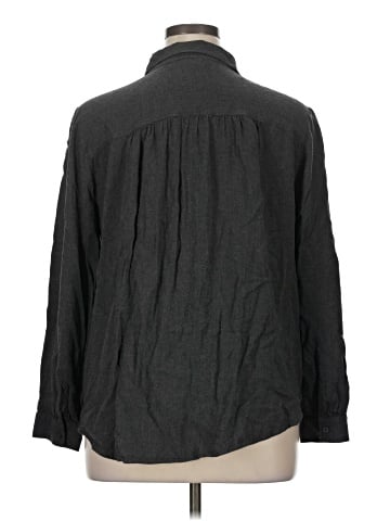 Ann Taylor LOFT Outlet Long Sleeve Button-Down Shirt (view 2)