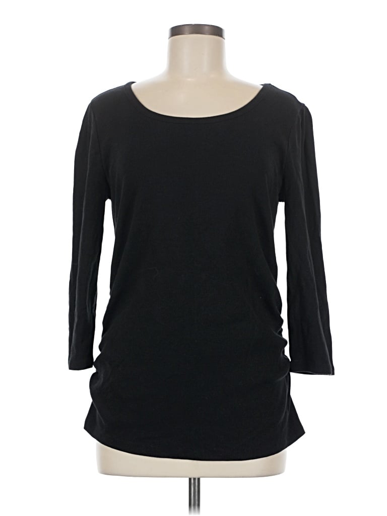 Pre-owned Sonoma Goods For Life 3/4 Sleeve T-shirt In Black
