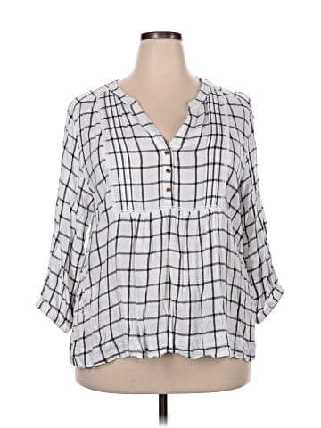 Wrangler Jeans Co 3/4 Sleeve Blouse (view 1)