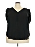 Torrid 100% Polyester Black Short Sleeve Blouse Size 2X Plus (2) - photo 1