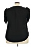Torrid 100% Polyester Black Short Sleeve Blouse Size 2X Plus (2) - photo 2