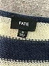 Fate Stripes Black Pullover Sweater Size S - photo 7