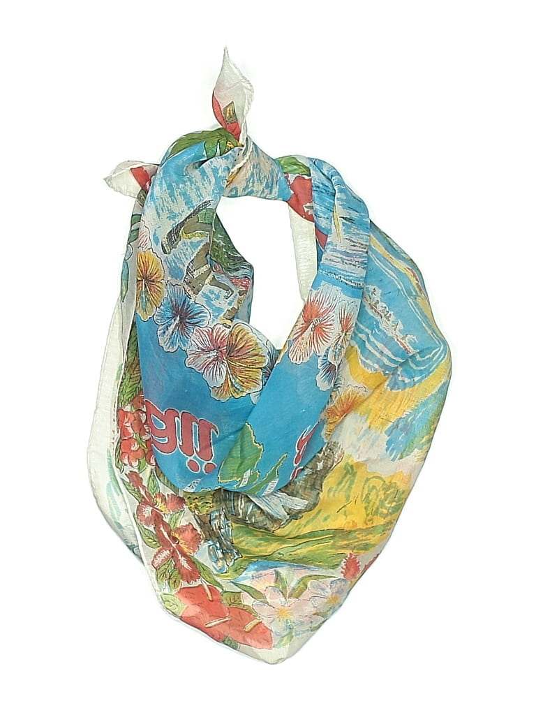 Pre-owned Assorted Brands Scarf In Blue