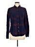 Maurices Plaid Blue Long Sleeve Button-Down Shirt Size M - photo 1