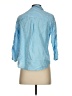 Stella Parker Stripes Blue 3/4 Sleeve Button-Down Shirt Size S - photo 2