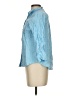 Stella Parker Stripes Blue 3/4 Sleeve Button-Down Shirt Size S - photo 5