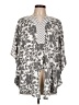 Chico's 100% Polyester Gray Kimono Size Lg (2) - photo 1
