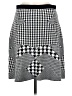 Grace Elements Houndstooth Gray Casual Skirt Size M - photo 2