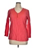 Kenar Red 3/4 Sleeve Blouse Size XL - photo 1