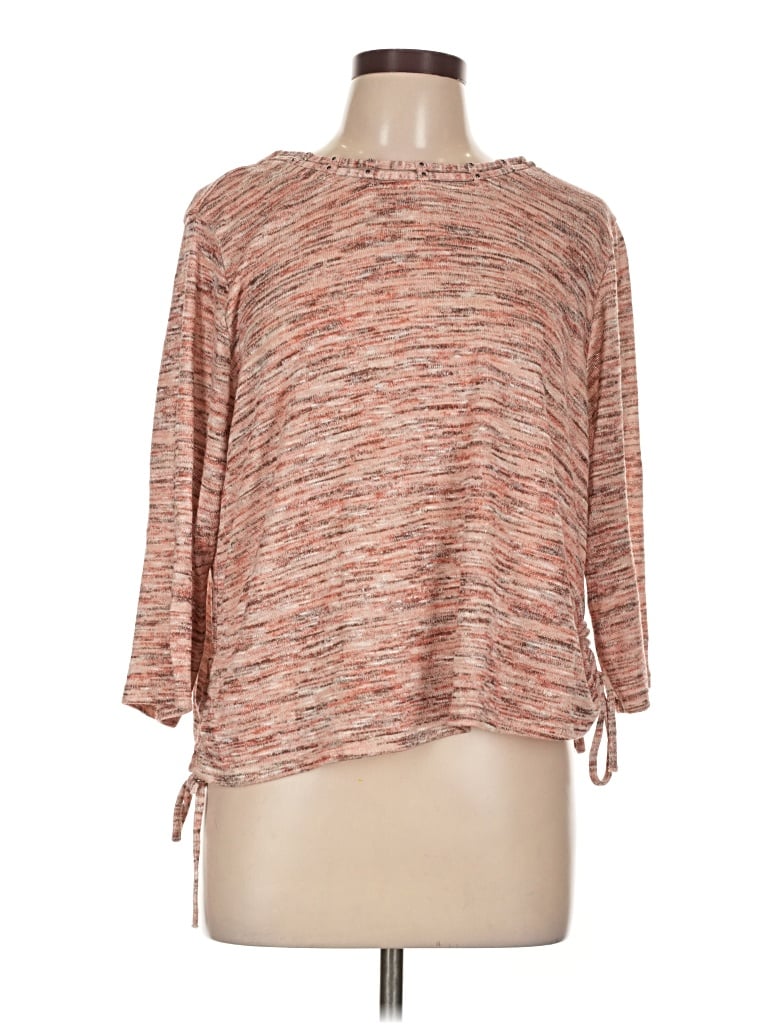 Pre-owned Alfred Dunner Pullover Sweater In Brown