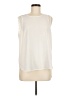 Calvin Klein 100% Polyester Ivory Sleeveless Blouse Size M - photo 1