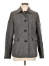 Banana Republic Chevron-herringbone Gray Wool Coat Size L - photo 1