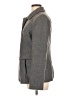Banana Republic Chevron-herringbone Gray Wool Coat Size L - photo 5