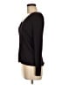 Petite Sophisticate Black Long Sleeve Top Size M - photo 5