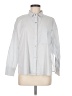 Grade & Gather 100% Cotton Silver Long Sleeve Button-Down Shirt Size M - photo 1