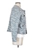 Cupcakes & Cashmere Tweed Blue Jacket Size S - photo 4
