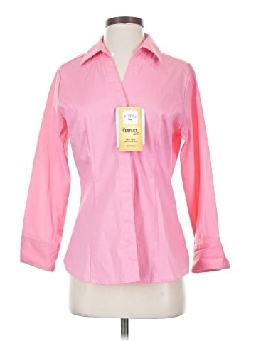 Riders by Lee 3/4 Sleeve Button-Down Shirt (view 1)