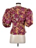 LPA 100% Polyester Purple Short Sleeve Blouse Size S - photo 2