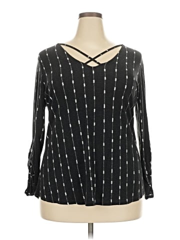 Flower & Feather Long Sleeve Blouse (view 1)