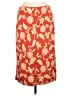 Ann Taylor 100% Rayon Print Red Casual Skirt Size 6 - photo 1