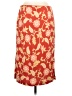 Ann Taylor 100% Rayon Print Red Casual Skirt Size 6 - photo 2