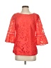 rsvp by TALBOTS 100% Polyester Orange 3/4 Sleeve Blouse Size XS - photo 1