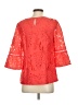 rsvp by TALBOTS 100% Polyester Orange 3/4 Sleeve Blouse Size XS - photo 2