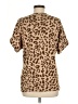 Unbranded 100% Polyester Animal Print Brown Short Sleeve T-Shirt Size M - photo 2